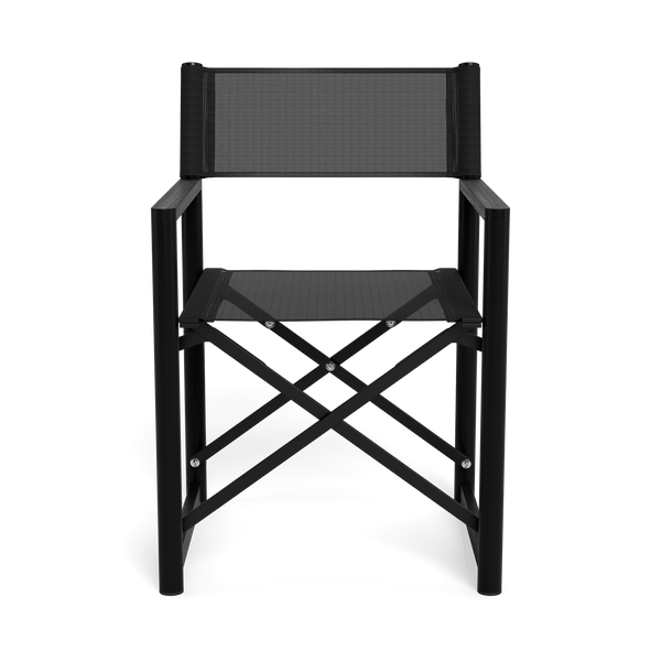 Pacific Dining Chair | Teak Charcoal, Batyline Black,
