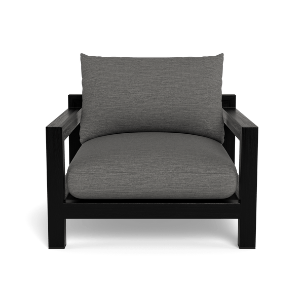 Pacific Lounge Chair | Teak Charcoal, Cast Slate, Batyline Black