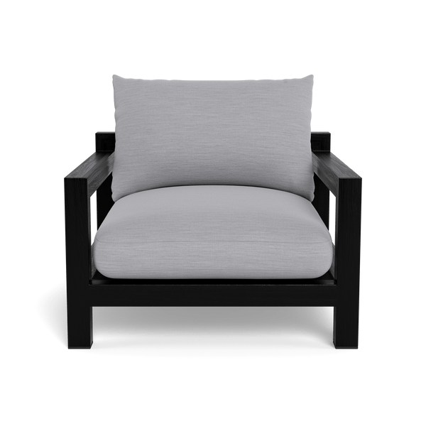 Pacific Lounge Chair | Teak Charcoal, Panama Cloud, Batyline Black