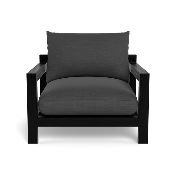 Pacific Lounge Chair | Teak Charcoal, Panama Grafito, Batyline Black