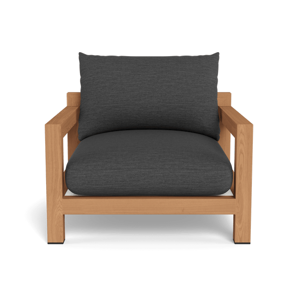 Pacific Lounge Chair | Teak Natural, Lisos Grafito, Batyline White