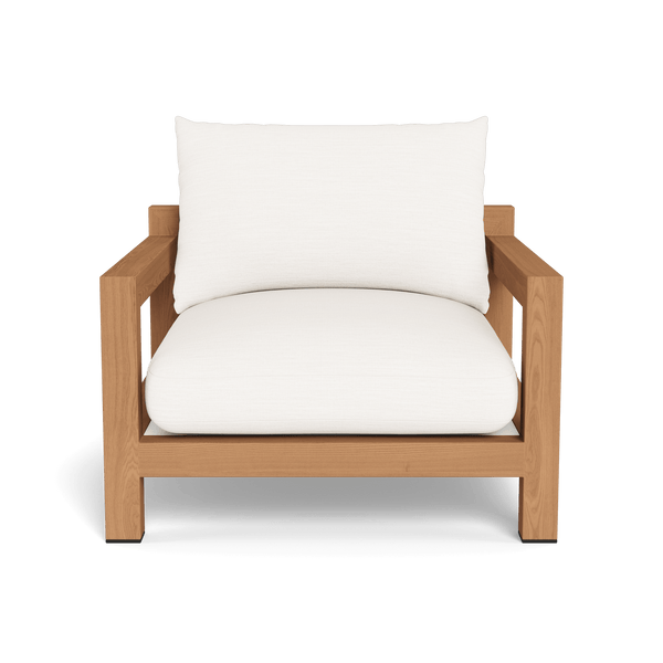 Pacific Lounge Chair | Teak Natural, Panama Blanco, Batyline White