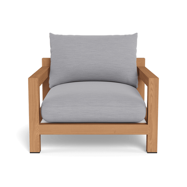 Pacific Lounge Chair | Teak Natural, Panama Cloud, Batyline White