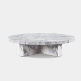 Siena Round Dining Table 59" | Marble Arabescato, ,