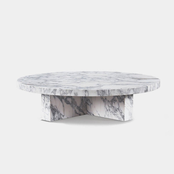 Siena Round Dining Table 59" | Marble Arabescato, ,