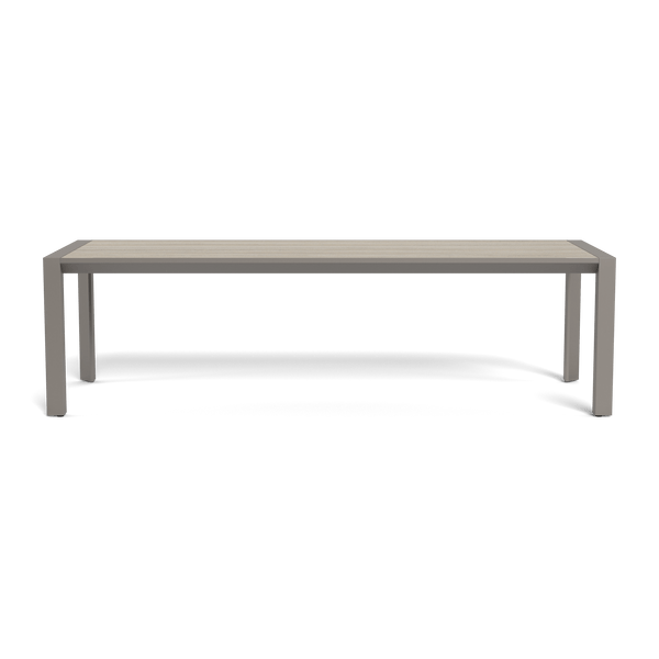 Vaucluse Dining Table 2600 | Aluminum Taupe, Laminam Grigio,