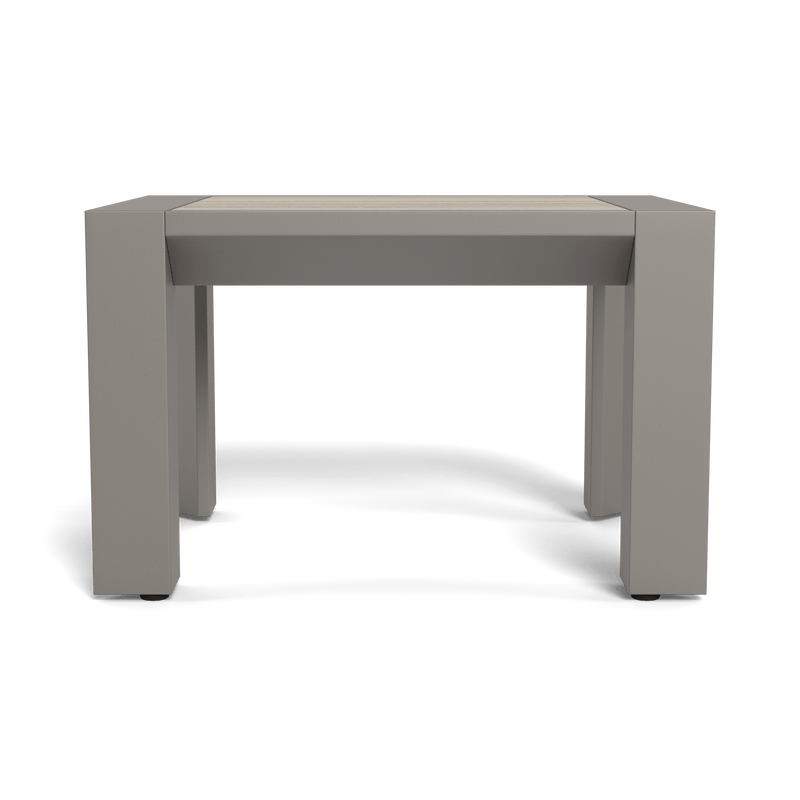Vaucluse Side Table | Aluminum Taupe, Laminam Grigio,