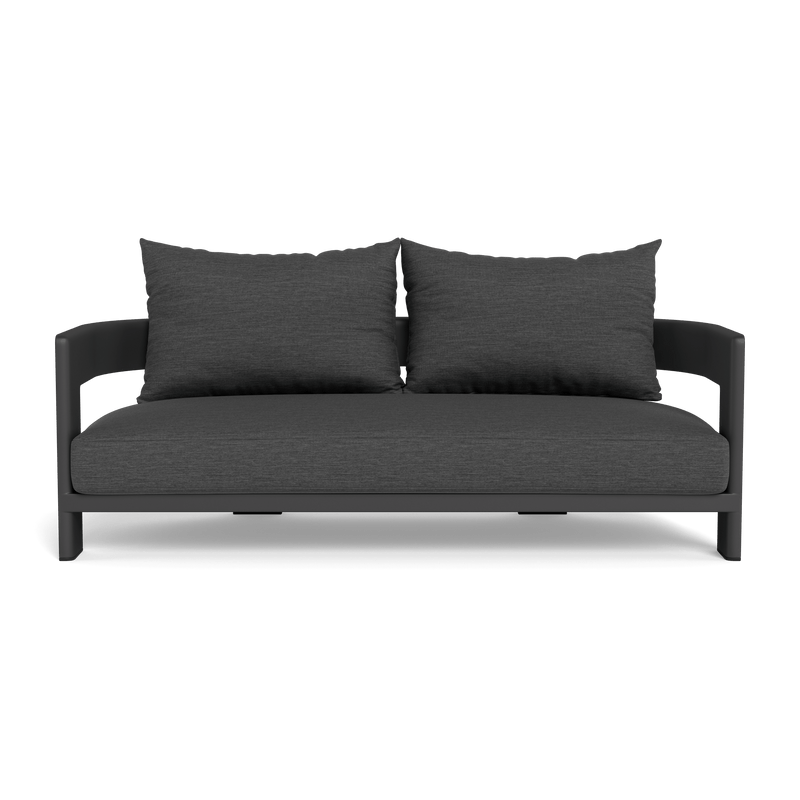 Victoria 2 Seat Sofa | Aluminum Asteroid, Lisos Grafito,