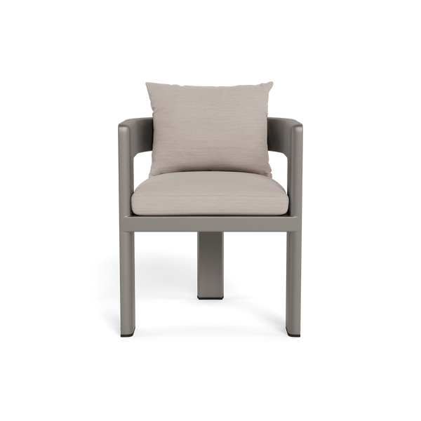 Victoria Dining Chair | Aluminum Taupe, Panama Marble,