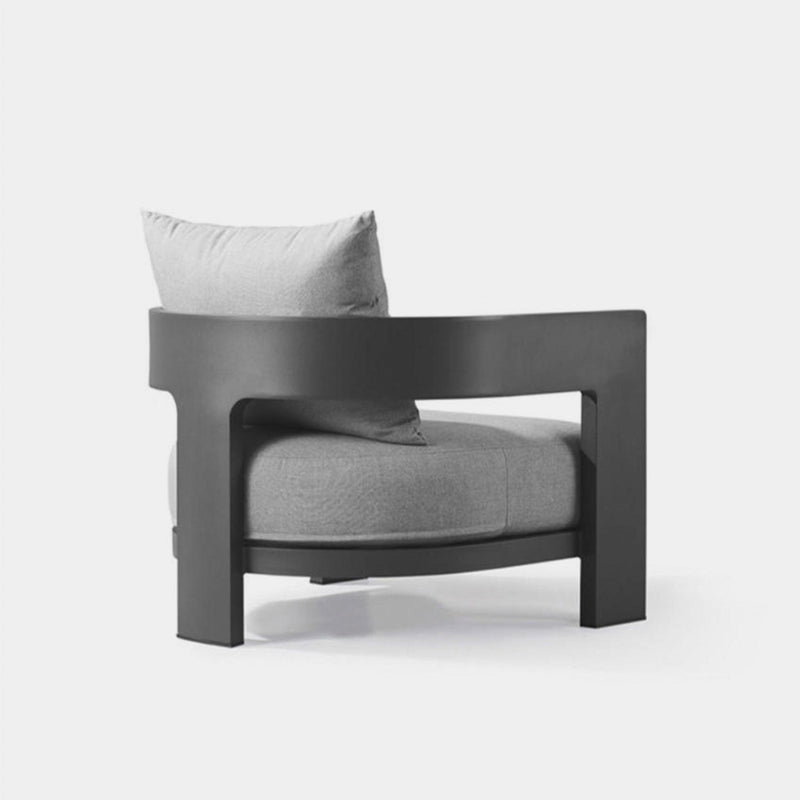 Victoria Lounge Chair | Aluminum Asteroid, Panama Grafito,