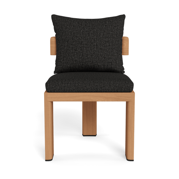 Victoria Teak Armless Dining Chair | Teak Natural, Copacabana Midnight,