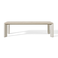 Chloe Aluminum Rectangle Dining Table