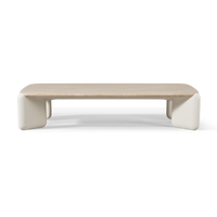 Chloe Aluminum Rectangle Coffee Table