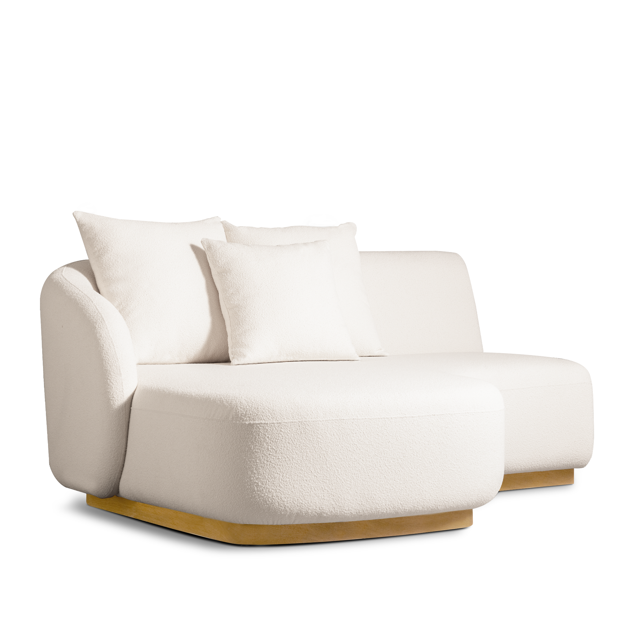 Como Curved Chaise Left