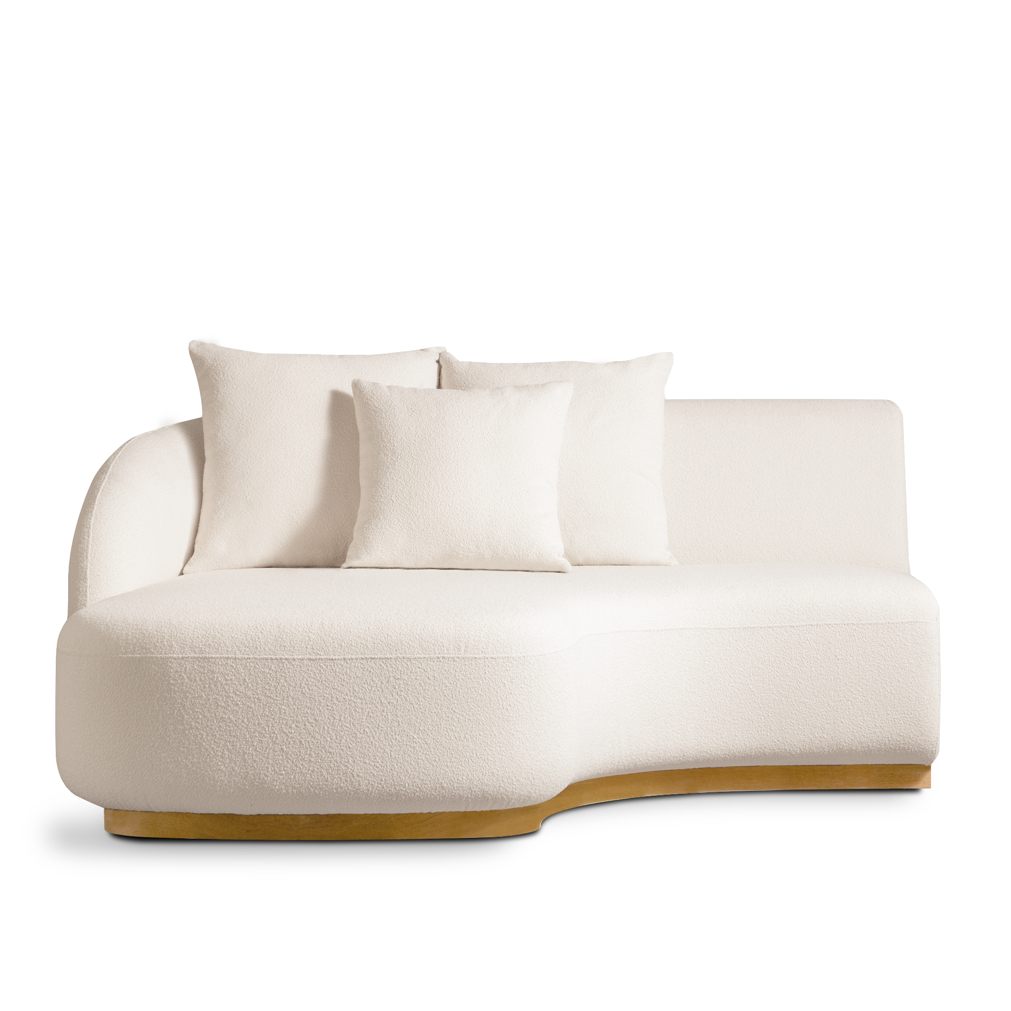 Como Curved Chaise Left
