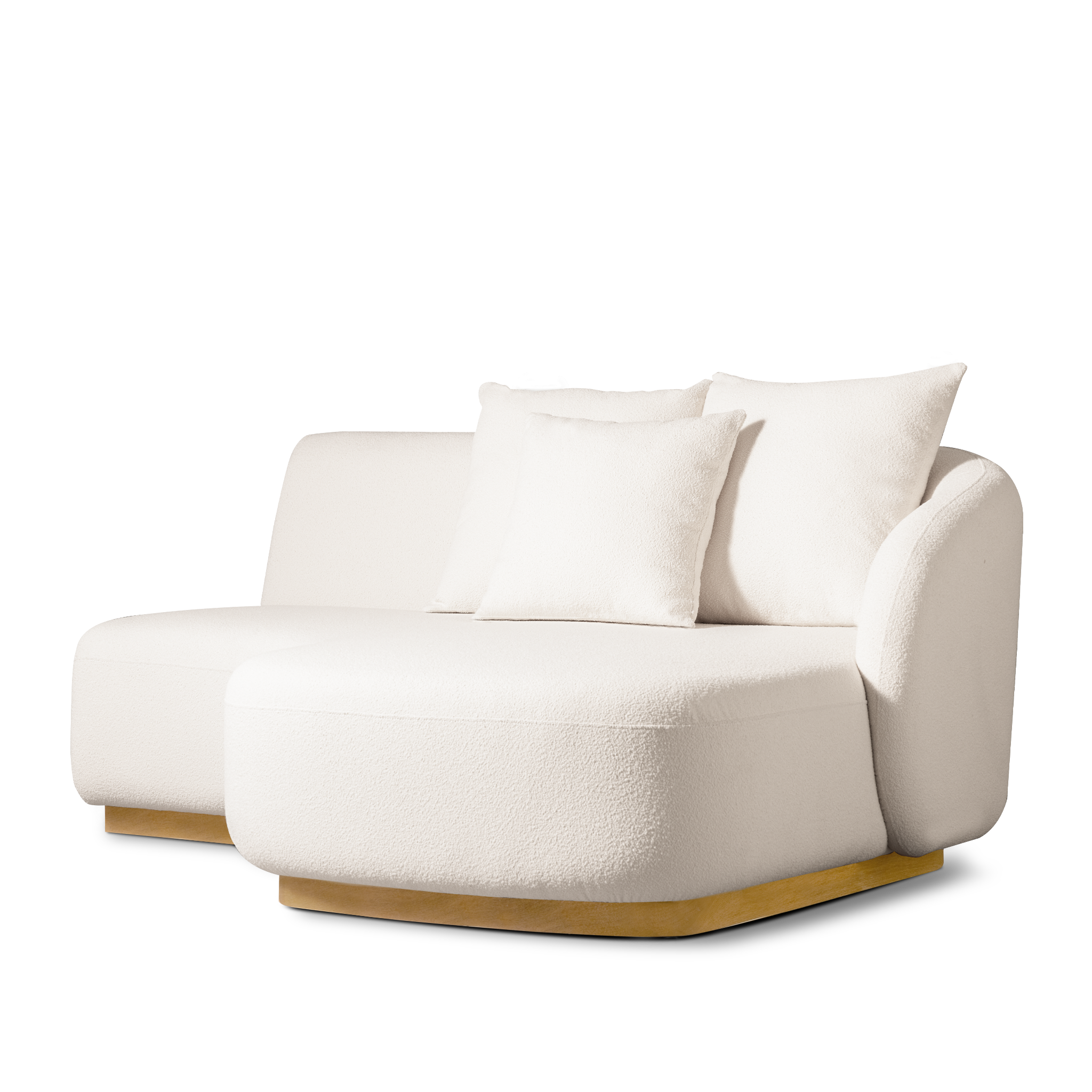 Como Curved Chaise Right