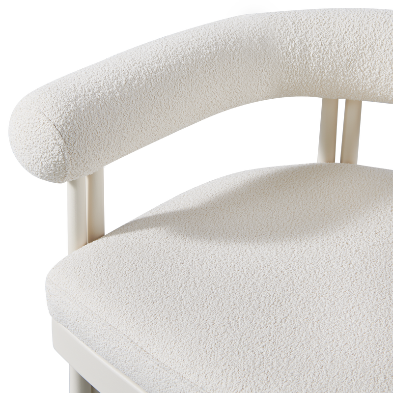 Cove Luxe Dining Chair | Aluminum Bone Riviera Ivory