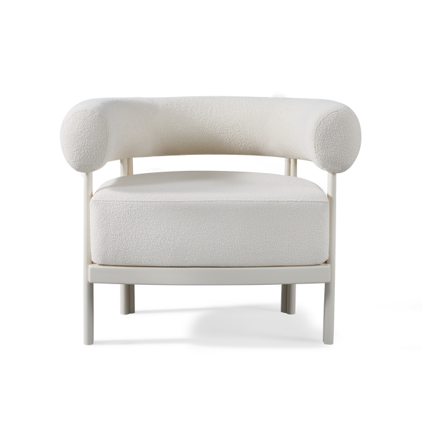 Cove Luxe Lounge Chair | Aluminum Bone Riviera Ivory