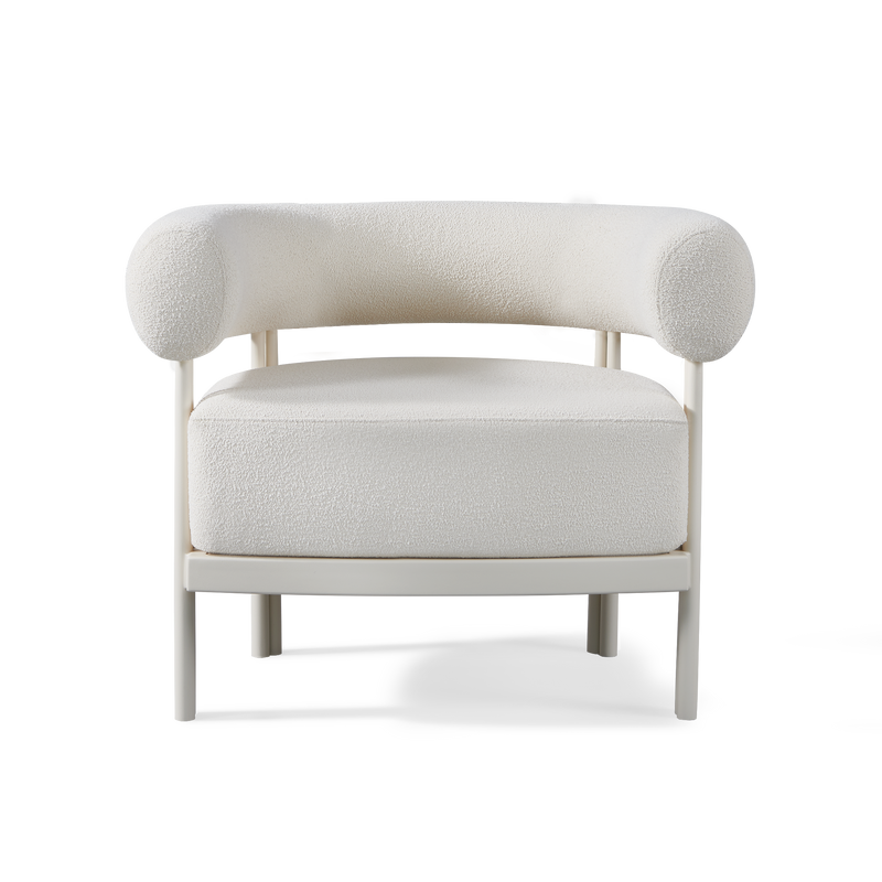 Cove Luxe Lounge Chair | Aluminum Bone Riviera Ivory