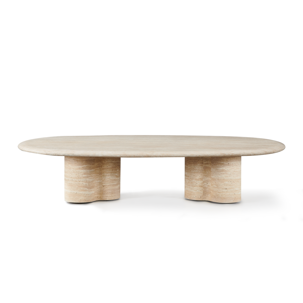 Porto Travertine Pill Coffee Table – HARBOUR