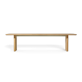 Victoria Teak Slatted Dining Table 120"