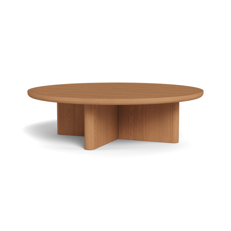 Victoria Teak Round Slatted Coffee Table