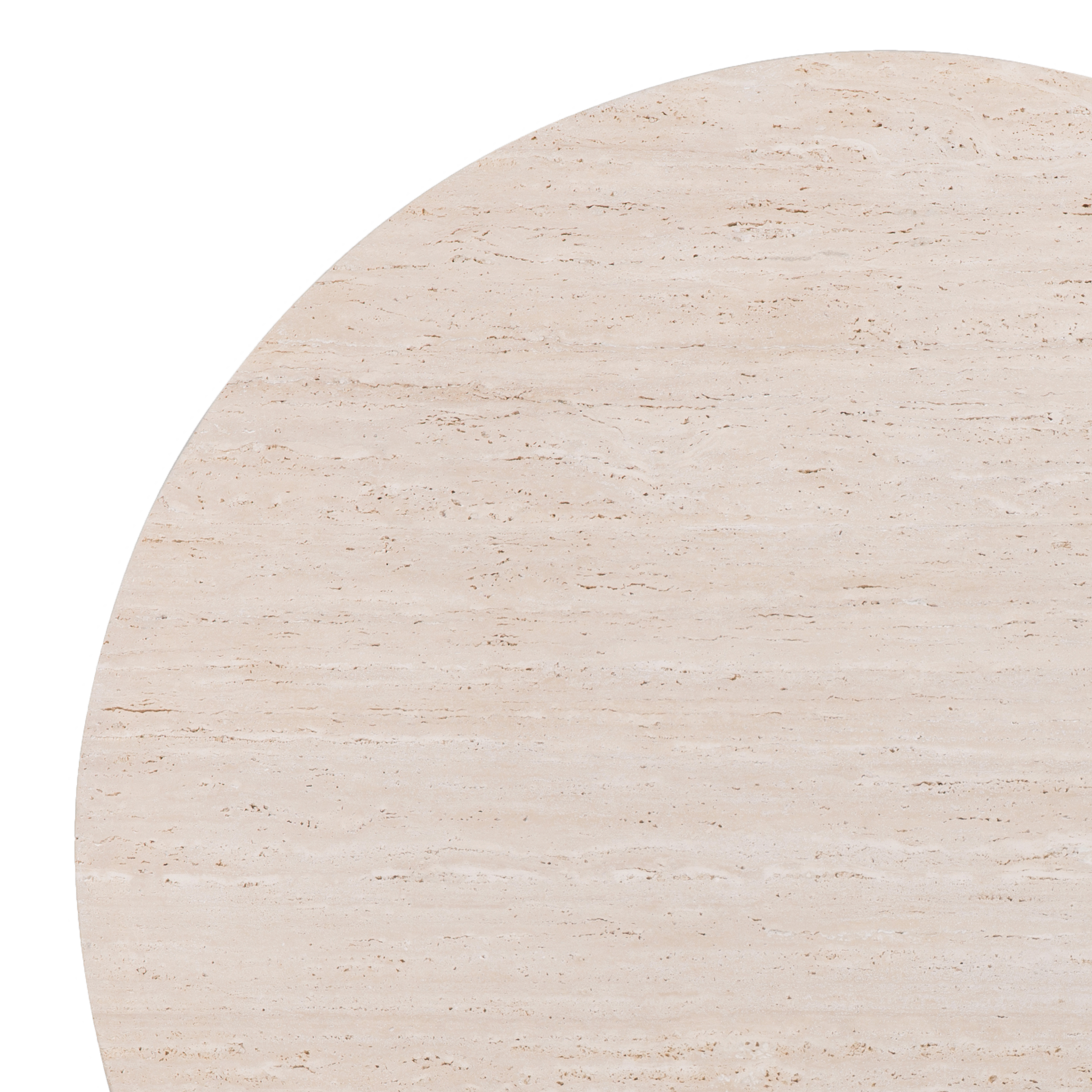 Victoria Teak Round Stone Coffee Table