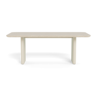 Τραπεζαρία Victoria από πέτρα αλουμινίου 81"