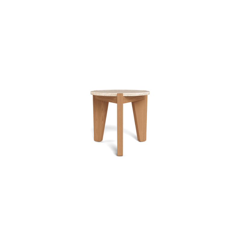 Mlb Teak Round Side Table