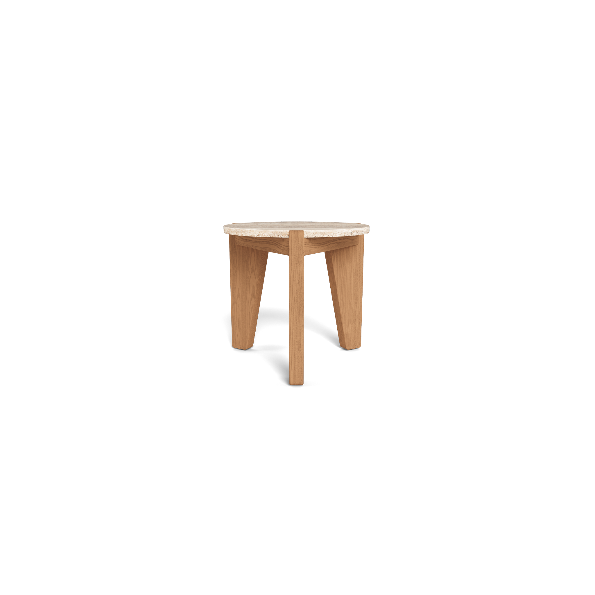 Mlb Teak Round Side Table