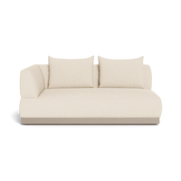 Amalfi 2 Seat 1 Arm Left | Aluminum Asteroid, Copacabana Midnight,