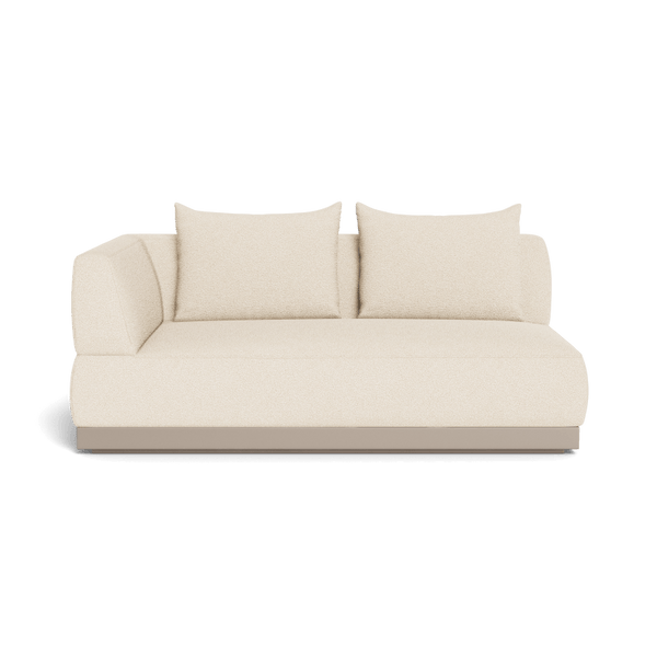 Amalfi 2 Seat 1 Arm Left | Aluminum Asteroid, Copacabana Midnight,