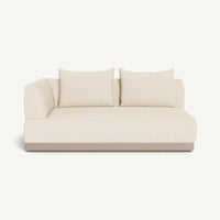 Amalfi 2 Seat 1 Arm Left | Aluminum Taupe, Riviera Sand,