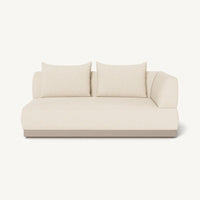 Amalfi 2 Seat 1 Arm Right | Aluminum Taupe, Riviera Sand,