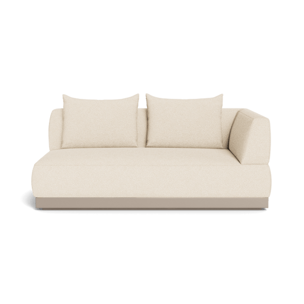 Amalfi 2 Seat 1 Arm Right | Aluminum Taupe, Riviera Sand,