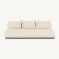 Amalfi 3 Seat Armless Sofa | Aluminum Taupe, Riviera Sand,