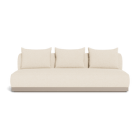 Amalfi 3 Seat Armless Sofa | Aluminum Taupe, Riviera Sand,