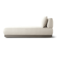 Amalfi Armless Chaise | Aluminum Asteroid, Copacabana Midnight,
