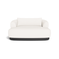Amalfi Daybed | Aluminum Asteroid, Panama Blanco,