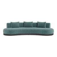 Amalfi Kidney Sofa | Aluminum Asteroid, Altona Dew,