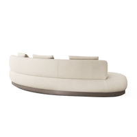Amalfi Kidney Sofa | Aluminum Taupe, Riviera Sand,