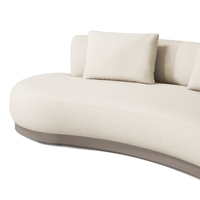 Amalfi Kidney Sofa | Aluminum Taupe, Riviera Sand,