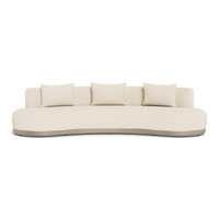 Amalfi Kidney Sofa | Aluminum Taupe, Riviera Sand,