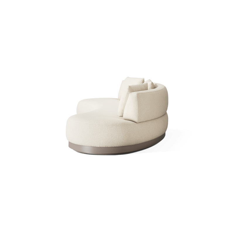 Amalfi Kidney Sofa | Aluminum Taupe, Riviera Sand,