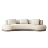 Amalfi Kidney Sofa | Aluminum Taupe, Riviera Sand,