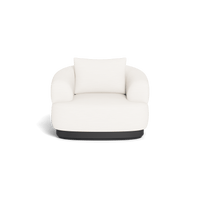 Amalfi Lounge Chair | Aluminum Asteroid, Panama Blanco,