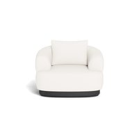 Amalfi Lounge Chair | Aluminum Asteroid, Panama Blanco,
