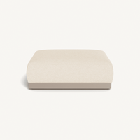 Amalfi Ottoman | Aluminum Taupe, Riviera Sand,