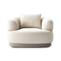 Amalfi Swivel Lounge Chair | Aluminum Asteroid, Copacabana Midnight,