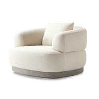 Amalfi Swivel Lounge Chair | Aluminum Asteroid, Copacabana Midnight,